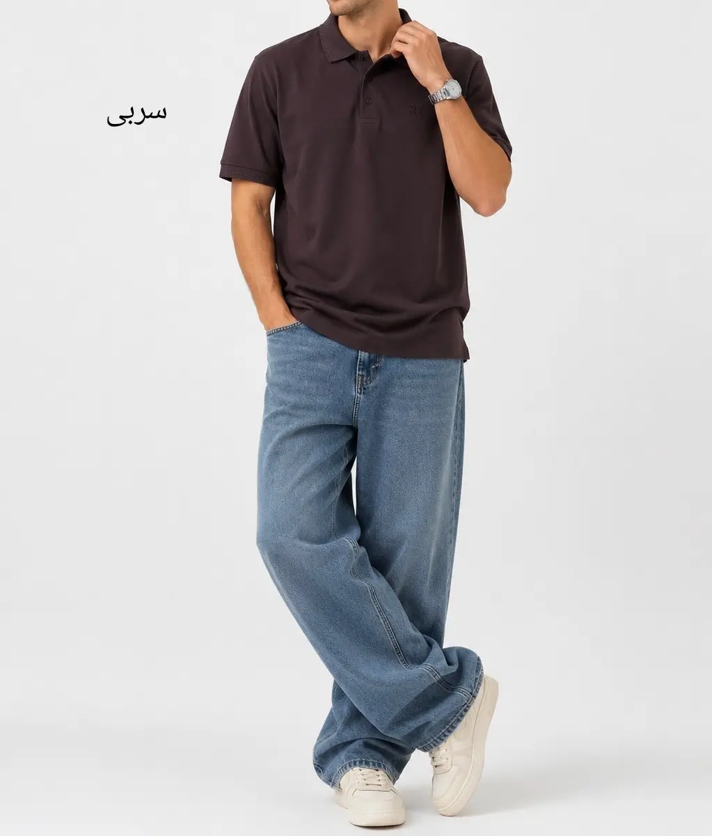 تیشرت یقه دار مردانه ساعد